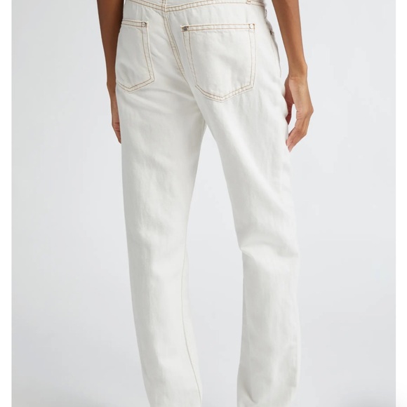 TWP Women's Pony Boy White Straight Leg Jeans - Picture 2 of 10